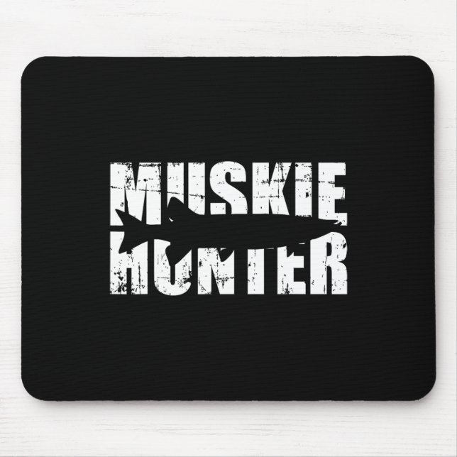 Muskie Hunter Fishing  Mouse Pad (Front)