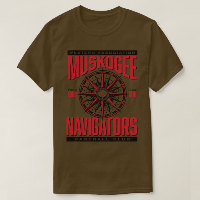 Muskogee Navigators T-Shirt (Design Front)