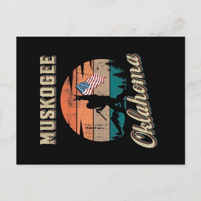 Muskogee Oklahoma Postcard (Front)