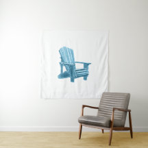 Muskoka Chair Watercolor Blue