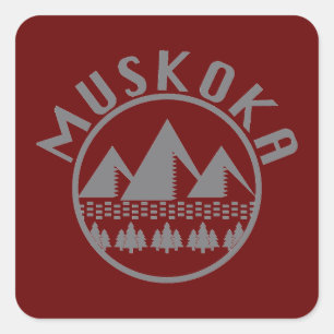 Muskoka Design - Square Stickers