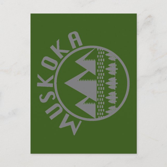 Muskoka Design - Square Stickers Postcard (Front)