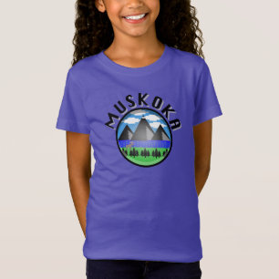 Muskoka Design (Version 2) - Girls' Fine Jersey T- T-Shirt