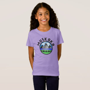 Muskoka Design (Version 2) - Girls' Fine Jersey T- T-Shirt