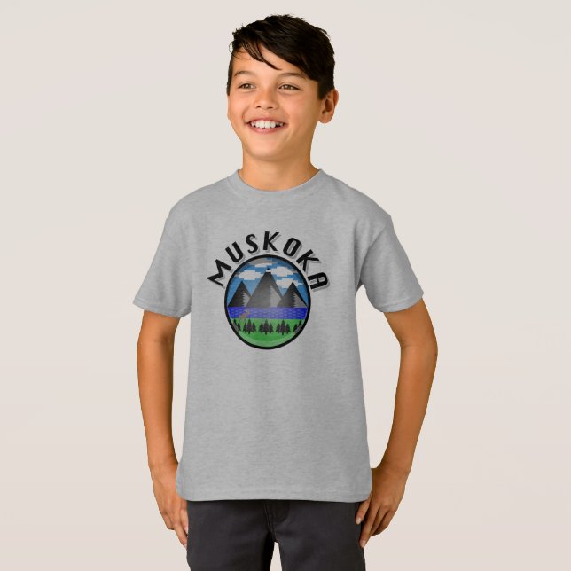 Muskoka Design (Version 2) - Kids' Basic T-Shirt (Front Full)