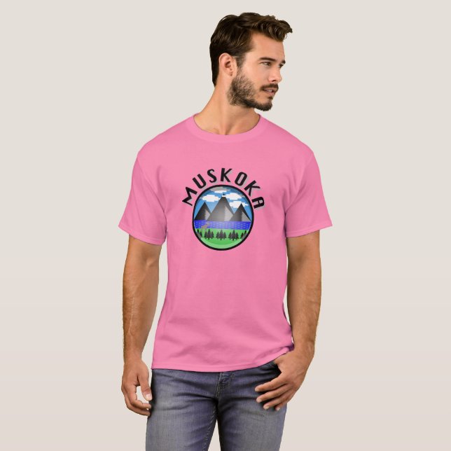 Muskoka Design (Version 2) - Men's Basic T-Shirt (Front Full)