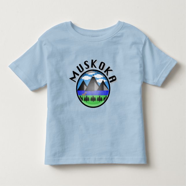 Muskoka Design (Version 2) - Toddler Fine Jersey T Toddler T-Shirt (Front)