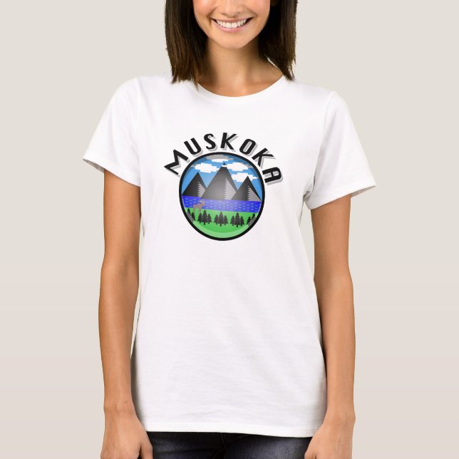 Muskoka Design (Version 2) - Women's Basic T-Shirt (Front)