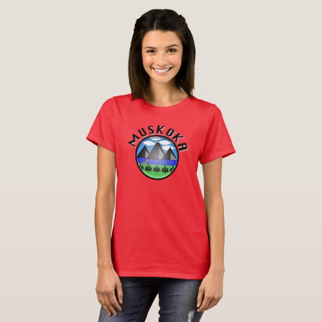 Muskoka Design (Version 2) - Women's Basic T-Shirt (Front Full)
