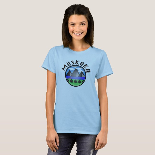 Muskoka Design (Version 2) - Women's Basic T-Shirt (Front Full)