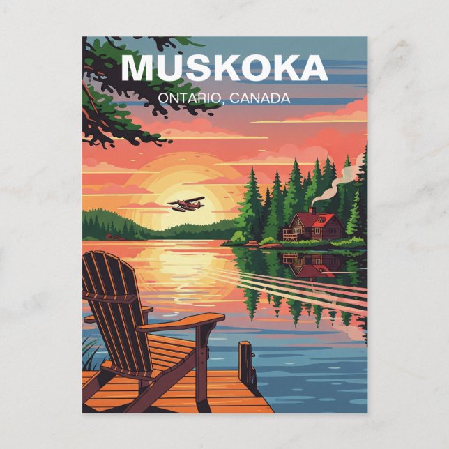 Muskoka Ontario Canada Postcard (Front)