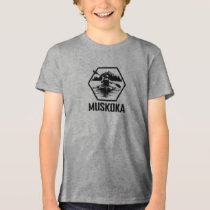 Muskoka Ontario Kayaker - Bella+Canvas Youth Tri-b Tri-Blend Shirt