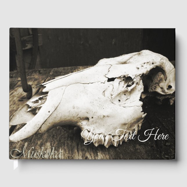 Muskoka Skull Guest Book (Front)