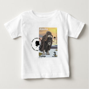 Muskox Stamp Souvenir Baby T-Shirt