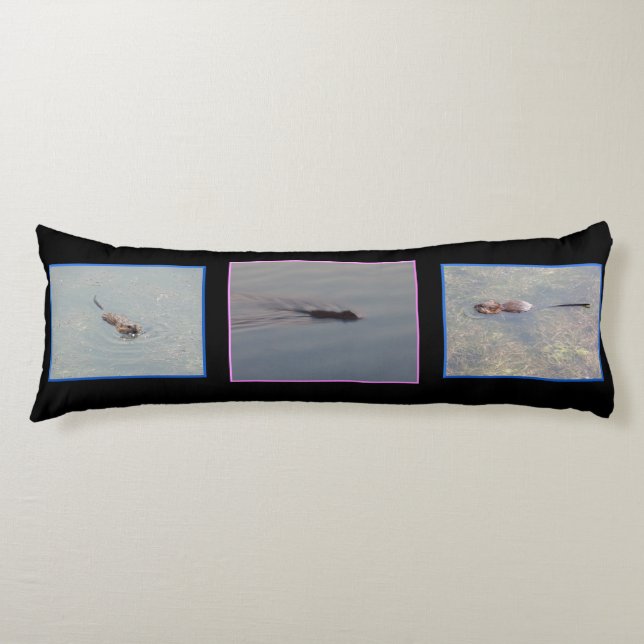Muskrat Body Pillow (Front)