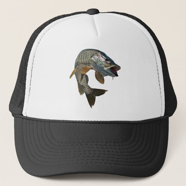 Musky 4 trucker hat (Front)