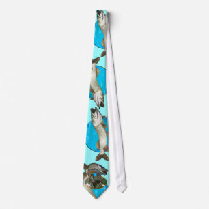 Musky blues tie