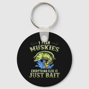 Musky Fishing Gift Idea Muskie Shirt Key Ring
