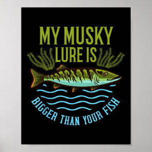 Musky Fishing Gift Muskie Lure Muskellunge Poster