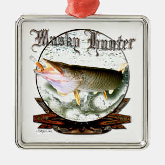 Musky hunter 1 metal tree decoration