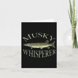 Musky Muskellunge Fish Illustration Art Fishing An Card