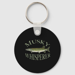 Musky Muskellunge Fish Illustration Art Fishing An Key Ring