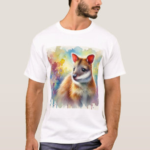 Musky Rat Kangaroo 290824AREF107 - Watercolor T-Shirt