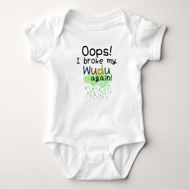 Muslim Baby grow Islamic gift for Children Bodysuit (Front)
