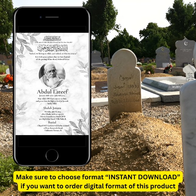 Muslim Death Announcement Male Janaza Prayer (Creator Uploaded)