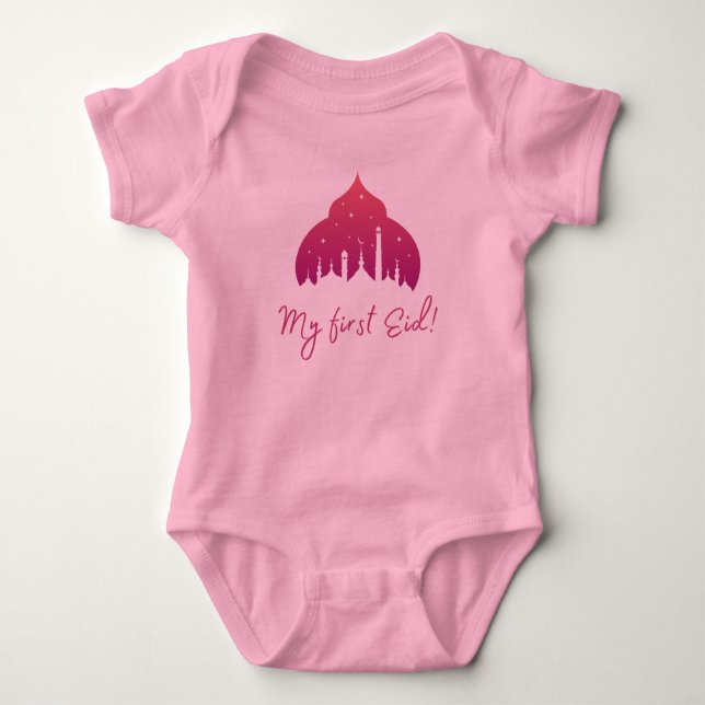 Muslim Eid Baby Jersey Bodysuit (Front)