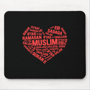 Muslim Heart Islam Sadaqa Iftar Salah Hajj Mecca G Mouse Pad