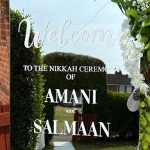 Muslim Islamic Wedding Nikkah Sign Sticker