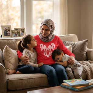 muslim mum heart long sleeves T-Shirt