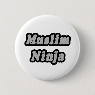Muslim Ninja 6 Cm Round Badge
