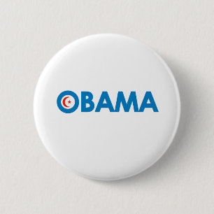 MUSLIM OBAMA 6 CM ROUND BADGE