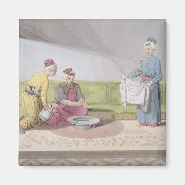 Muslim Performing his Ablutions, plate 34 from Par Magnet (Front)