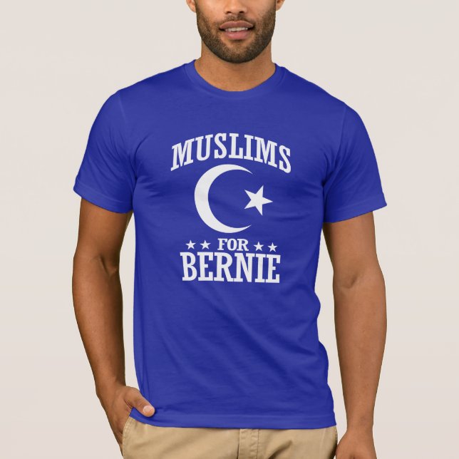 MUSLIMS FOR BERNIE SANDERS T-Shirt (Front)