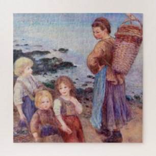 Mussel-Fishers by Renoir Impressionist Painting Jigsaw Puzzle