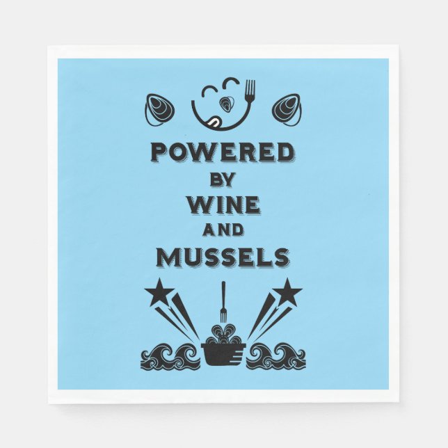 Mussel & Seafood Festival Napkin (Front)