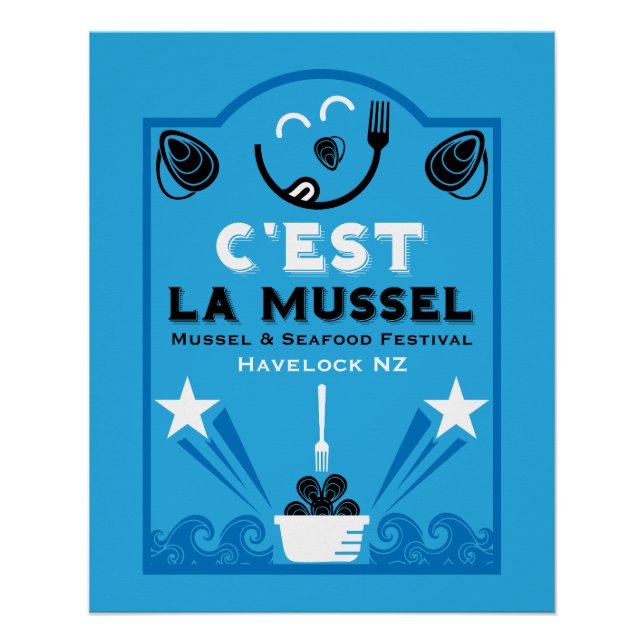 Mussel & Seafood Festival Poster (Front)