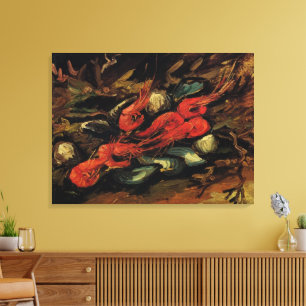 Mussels and Shrimp by Vincent van Gogh Canvas Print