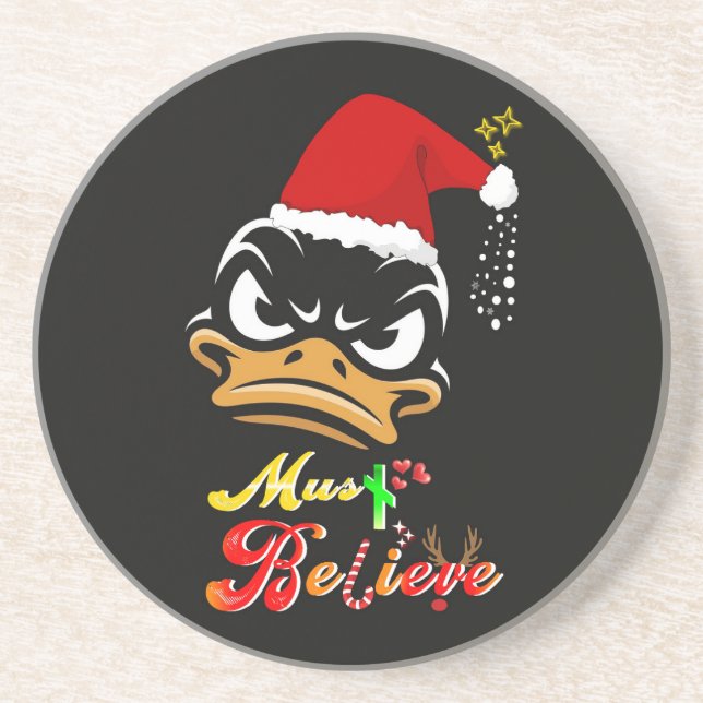 Must Believe Christmas Coaster (Front)