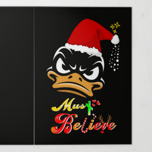 Must Believe Christmas Tri-Fold Holiday Card