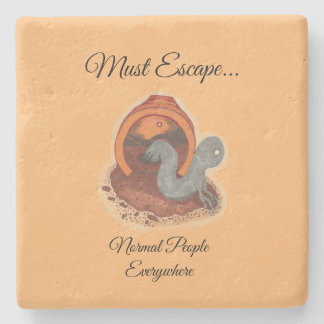 Must Escape..The Potted Creature coaster