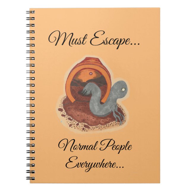 Must Escape..The Potted Creature Notebook (Front)
