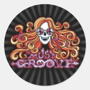 Must Groove Classic Round Sticker