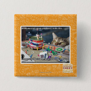 Must have take hours 15 cm square badge