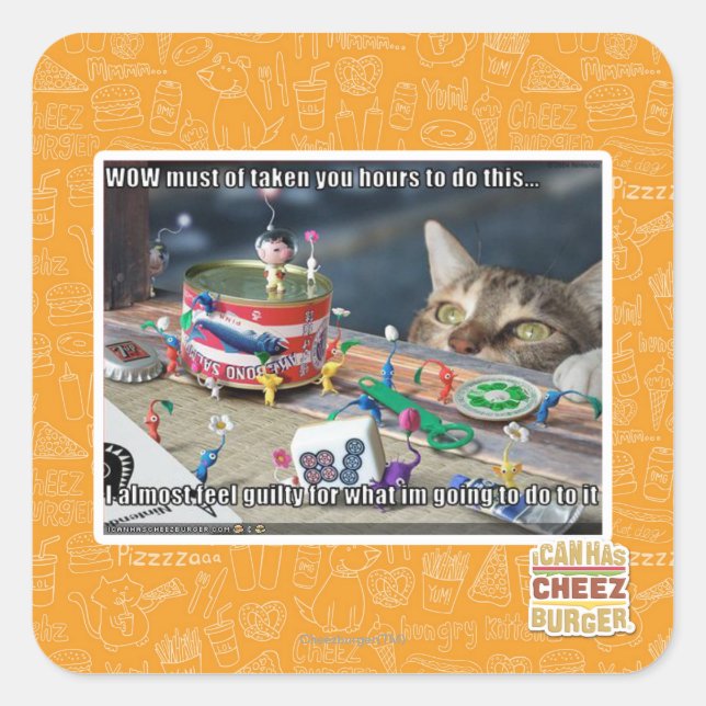 Must have take hours square sticker (Front)