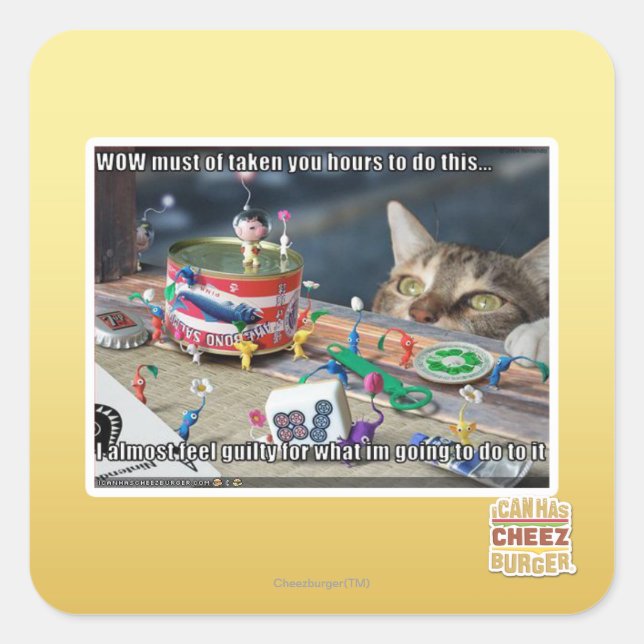 Must have take hours square sticker (Front)