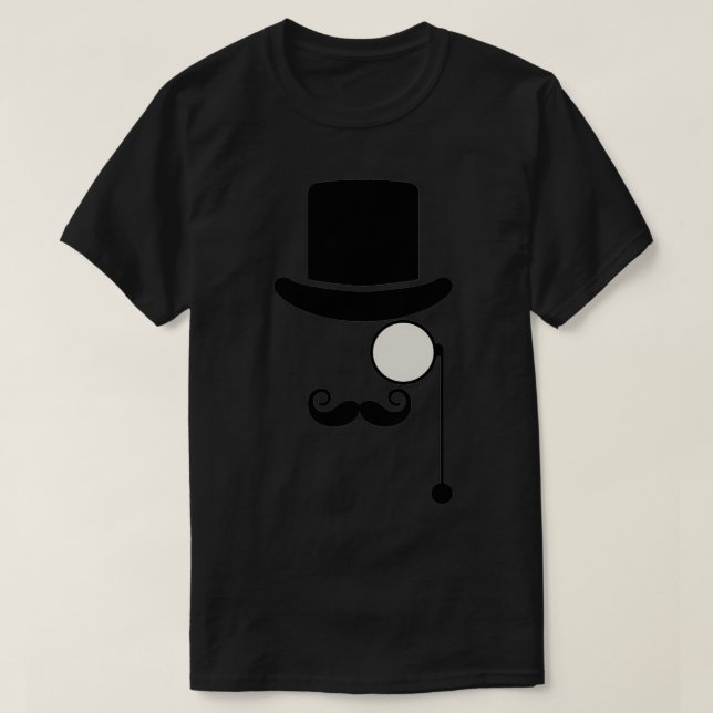 Mustache And Wayfarer Glasses 2 T-Shirt (Design Front)